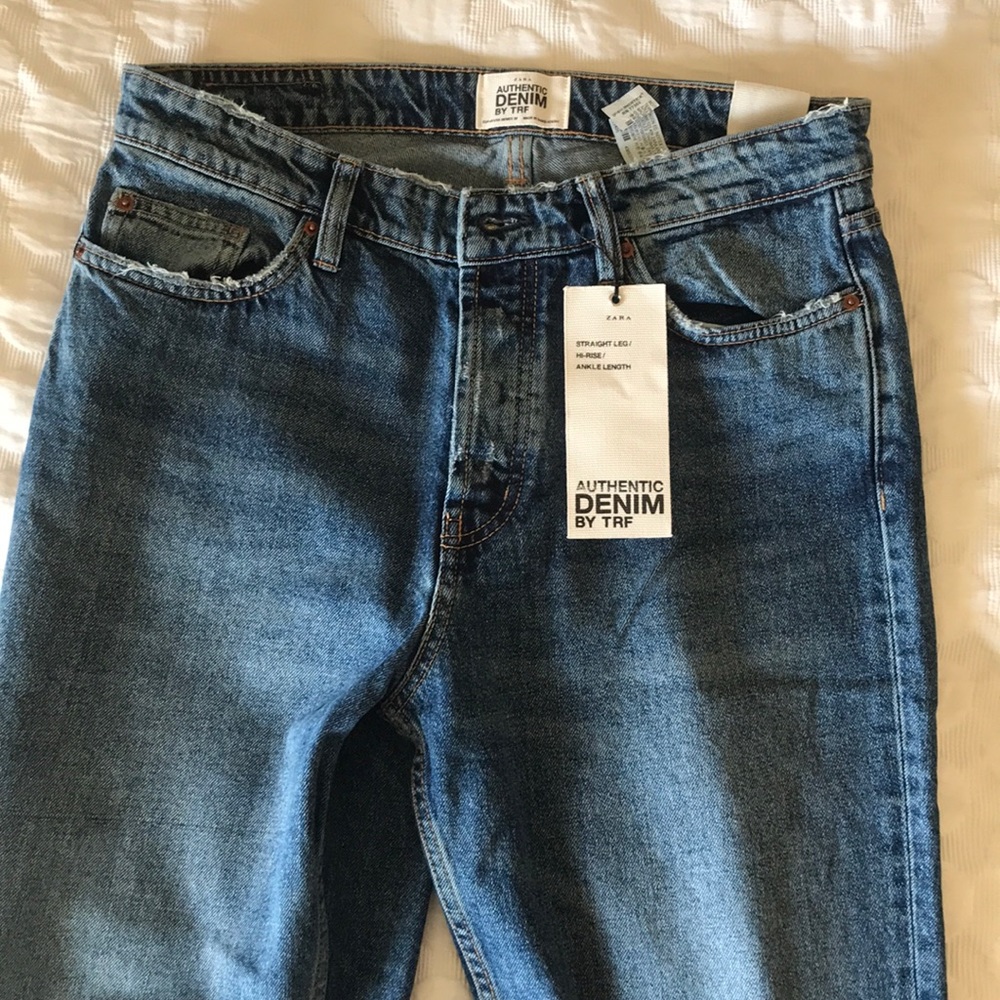 Zara high rise denim